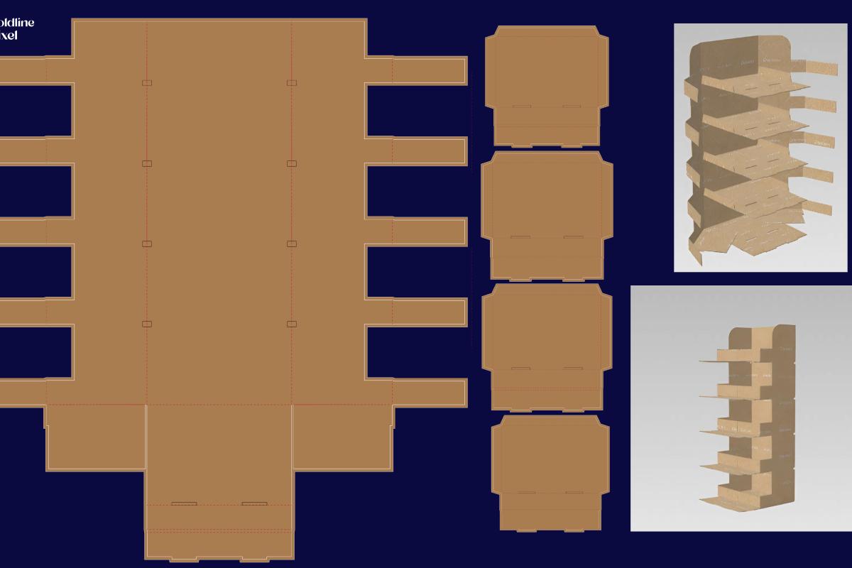 Custom Corrugated POP Display Design by kashem Chowdhury at Boldline Pixel
